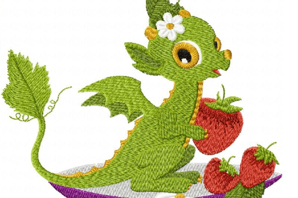 Dragon Strawberry: A Festive Embroidery Review